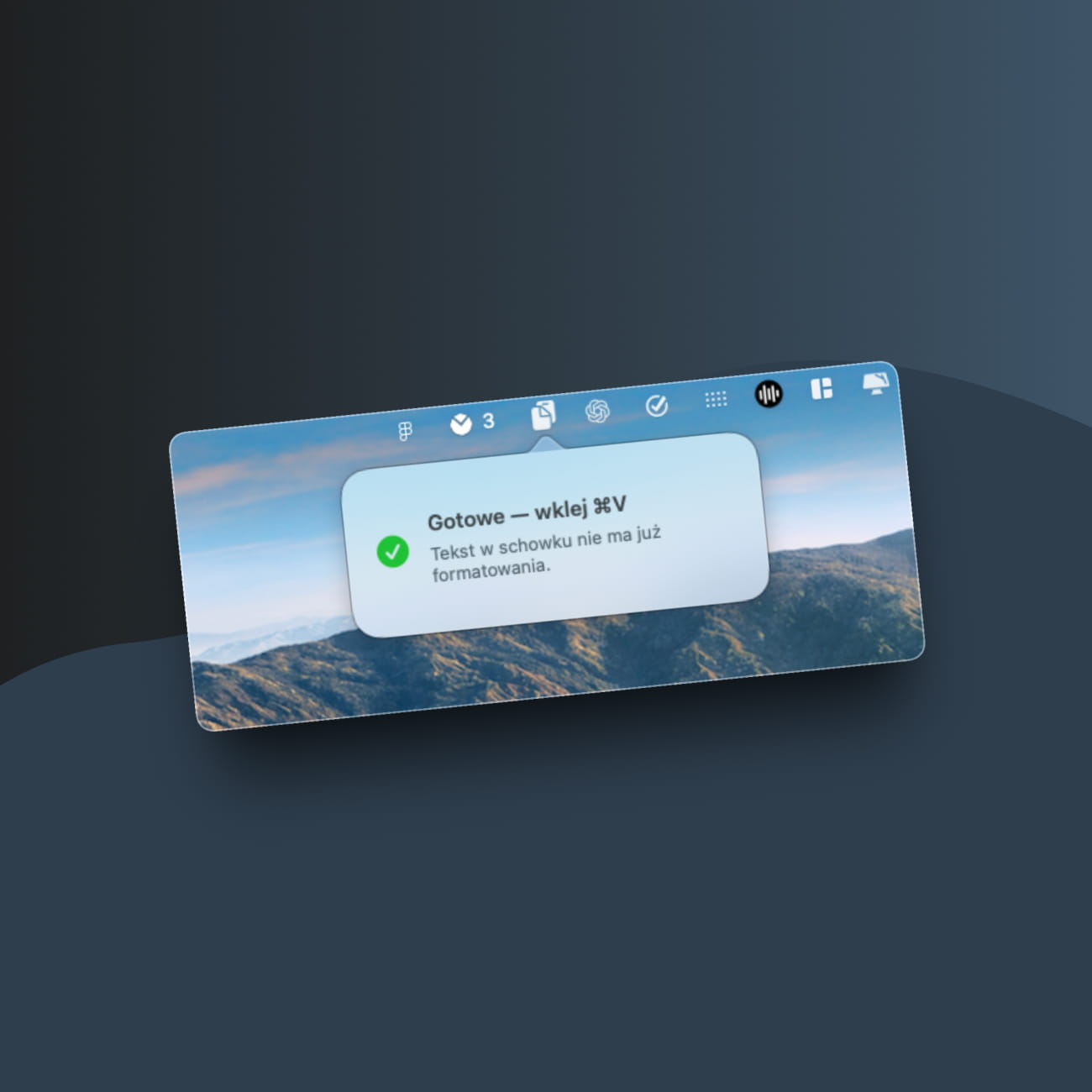 UX aplikacji Czysty Schowek