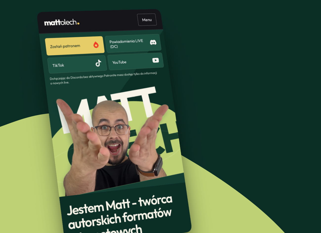 Strona mobilna mattolech.pl