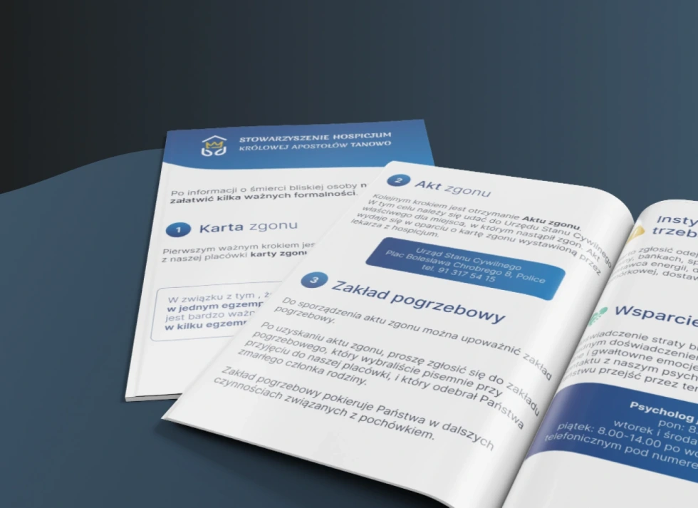 Broszura informacyjna hospicjum